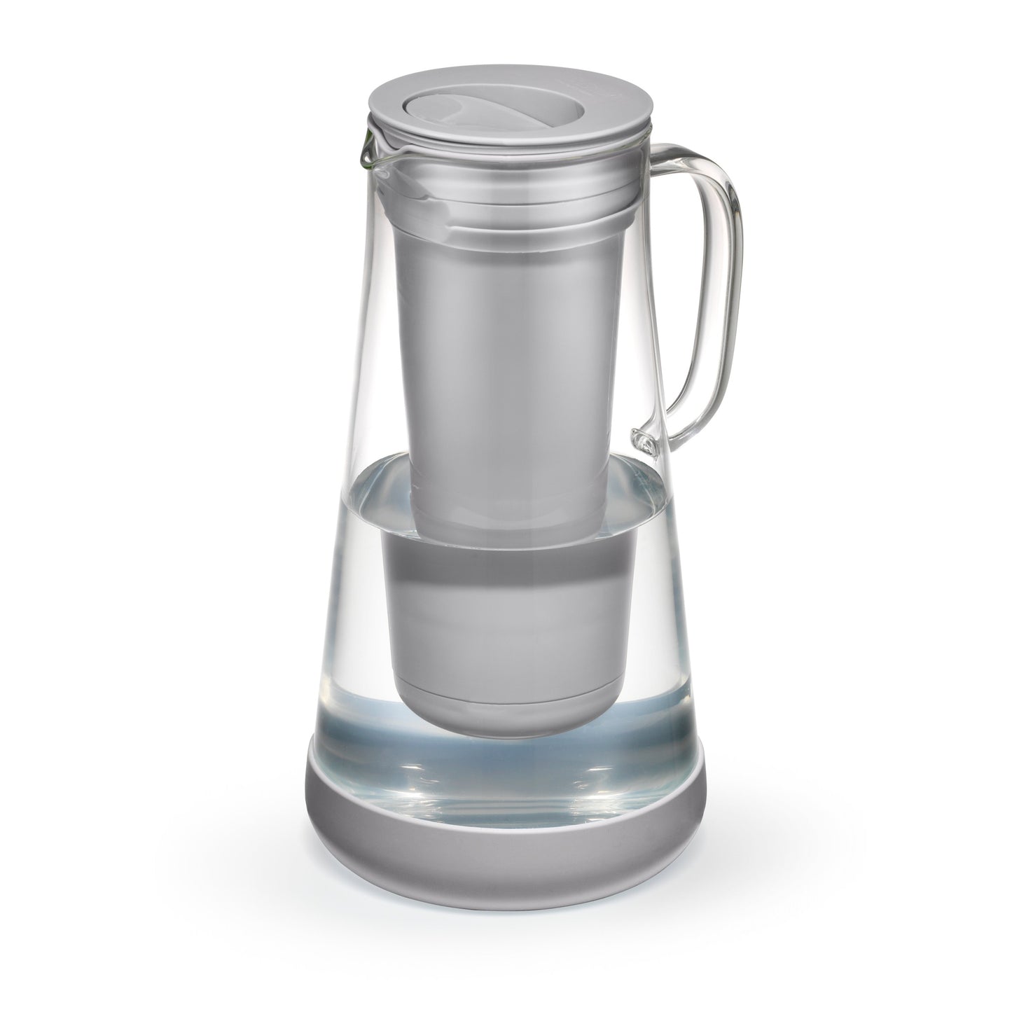 LIFESTRAW HOME 7 CUP GLASS WATER FILTER PITCHER W/ SILICONE BASE
