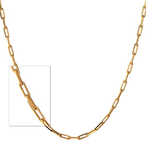 CLASSIC PAPERCLIP LINK CHAIN NECKLACE