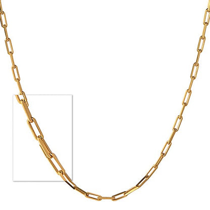 CLASSIC PAPERCLIP LINK CHAIN NECKLACE