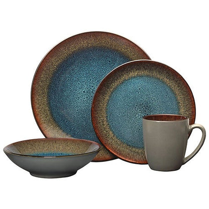 16PC STONEWARE DINNERWARE SET