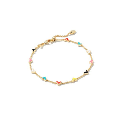 KENDRA SCOTT HAVEN HEART CHAIN BRACELET