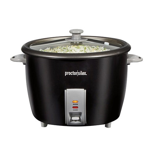 30 CUP RICE MAKER W/ GLASS LID BLACK
