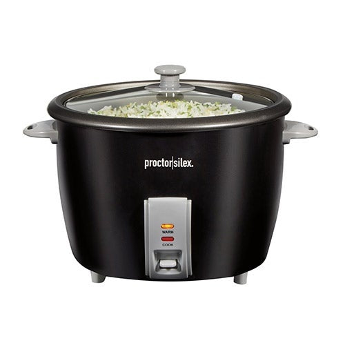 30 CUP RICE MAKER W/ GLASS LID BLACK