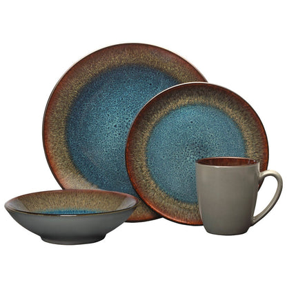 16PC STONEWARE DINNERWARE SET